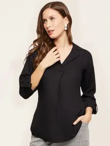 Martini Roll-Up Sleeves Shirt Style Top