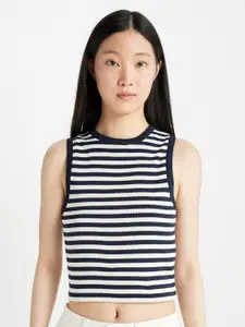DeFacto Striped Crop Top