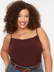Trendyol Plus Size Shoulder Straps Sleeveless Regular Top