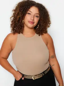 Trendyol Round Neck Sleeveless Cotton Top