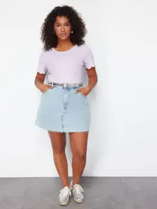 Trendyol Round Neck Short Sleeve Cotton Top