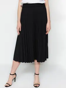 Trendyol Pleated Midi Skirt
