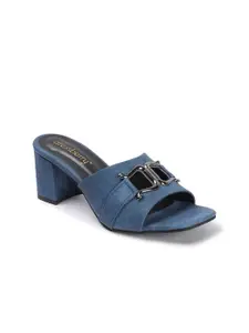 DressBerry Party Block Peep Toes with Buckles