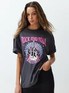 Trendyol Women Graphic Printed Round Neck T-shirt