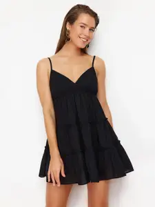 Trendyol Cotton Mini Fit and Flare Dress
