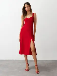 Trendyol Sweetheart Neck Fit & Flare Dress