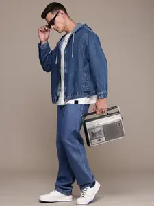 The Roadster Life Co. Pure Cotton Hooded Denim Jacket