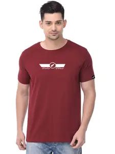 Polo Plus Typography Printed Bio Finish Casual T-Shirt