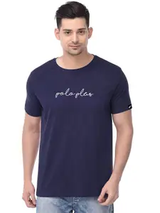 Polo Plus Typography Printed Bio Finish Casual T-Shirt