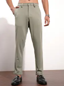 HIGHLANDER Men Knitted Slim Fit Chinos Trouser