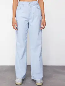 Trendyol Women Mid Rise Clean Look Pure Cotton Jeans