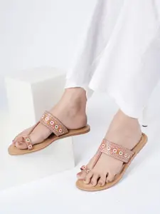 Anouk Printed One Toe Flats