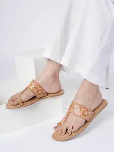 Anouk Embellished One Toe Flats
