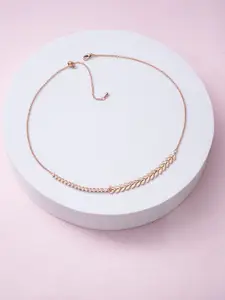 SWASHAA Rose Gold-Plated Necklace