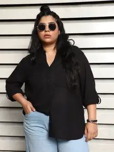Freeform by High Star Plus Size regular fit casual Cotton Casual Shirt