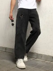 Hubberholme Men Relaxed Fit Mid Rise Hevay Distressed Cotton Jeans
