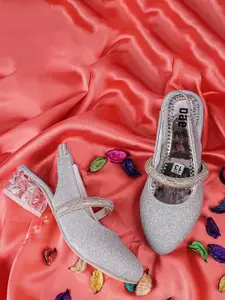 BAESD Girls Embellished Round Toe Block Heeled Mary Janes