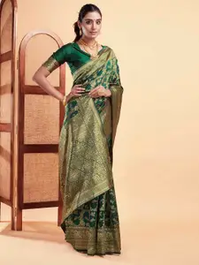 KALINI Ethnic Motifs Zari Banarasi Saree
