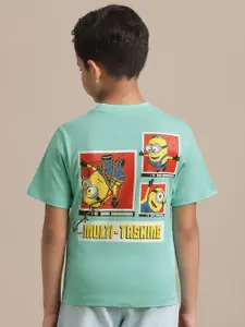 Kids Ville Boys Minions Printed Pure Cotton T-Shirt