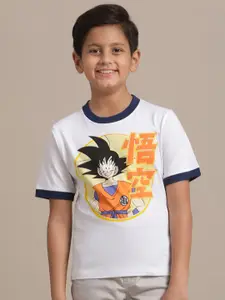 Kids Ville Boys  Dragon Ball Z Anime Printed  Pure Cotton T-Shirt