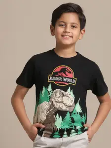Kids Ville Boys Jurassic World Printed Pure Cotton Tshirts