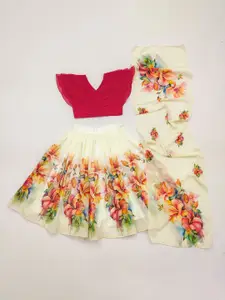 BAESD Girls Georgette Ready to Wear Lehenga & Blouse With Dupatta