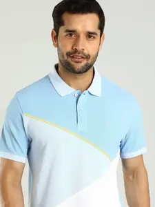 Indian Terrain Men Colourblocked Polo Collar T-shirt