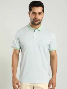 Indian Terrain Men Polo Collar Pockets Cotton T-shirt