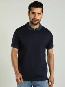 Indian Terrain Men Solid Polo Collar Plus Size T-shirt