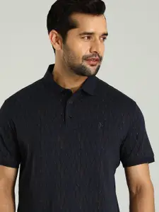 Indian Terrain Men Polo Collar Nautical Cotton T-shirt