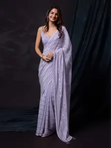 Trendmalls Embellished Beads and Stones Saree