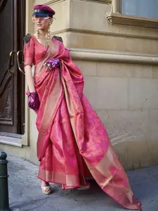 elora Woven Design Zari Organza Saree