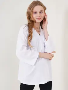 BIGDART Open Front Long Sleeves Longline Shrug