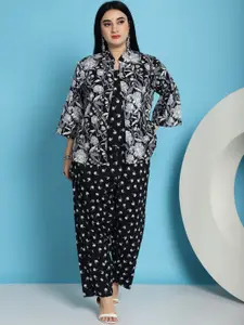 TAG 7 Printed Pure Cotton Top With Trousers Co-Ords