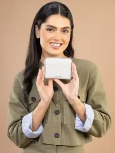 Accessorize Women Textured Zip Around Wallet