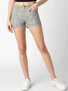 VASTRADO Women Abstract Printed Cotton Shorts