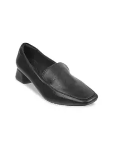 Metro Square Toe Block Heeled Pumps