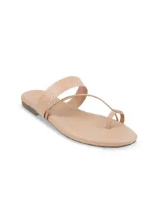 Metro Textured One Toe Flats