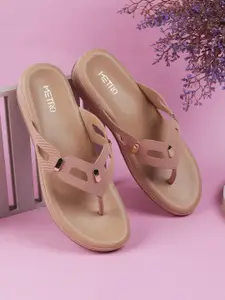 Metro Open Toe Flats