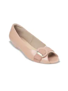 Metro Peep Toe Ballerinas Flats