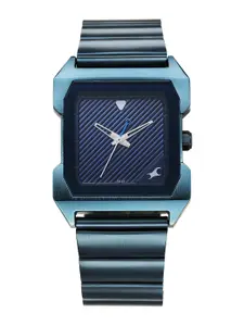 Fastrack Pulse II Men Brass Dial & Stainless Steel Bracelet Straps Analogue Watch 1474QM02