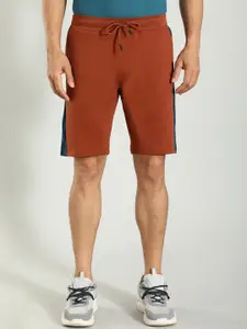 Indian Terrain Men Colourblocked Mid-Rise Regular Casual Shorts