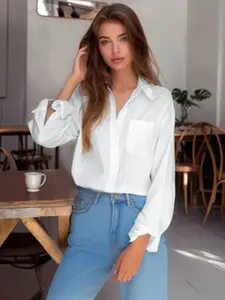 Fab Star Classic Spread Collar Pure Cotton Casual Shirt