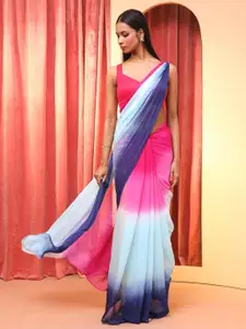 Indethnic Ombre Holi Saree