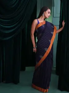 Indethnic Woven Design Pure Cotton Jamdani Saree