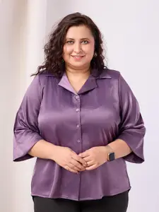 RACHNA Plus Size Standard Opaque Casual Shirt