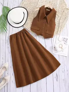 INCLUD Girls Top with Skirt