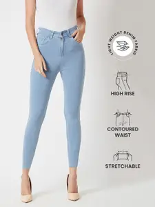 Miss Chase Women Skinny Fit High-Rise Clean Look Cotton Denim Stretchable Jeans