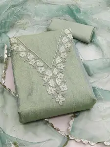 Peachmode Embroidered Pure Cotton Unstitched Dress Material