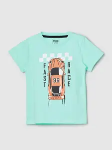 max Boys Graphic Printed Round Neck Cotton T-shirt